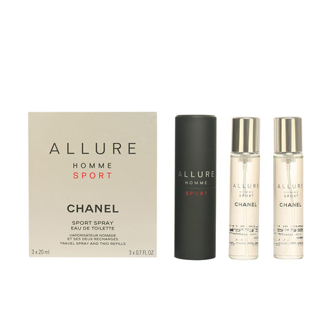 ALLURE HOMME SPORT travel spray and two refills 3 x 20 ml-0